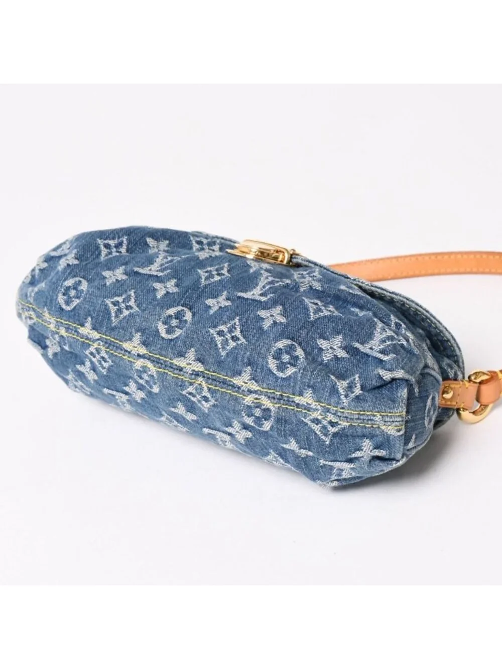 Louis Vuitton Mini Pleaty Bag Monogram Denim Indigo Blue